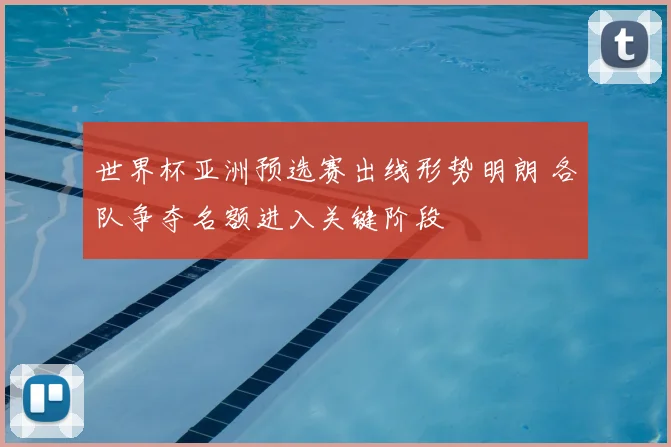 世界杯亚洲预选赛出线形势明朗 各队争夺名额进入关键阶段